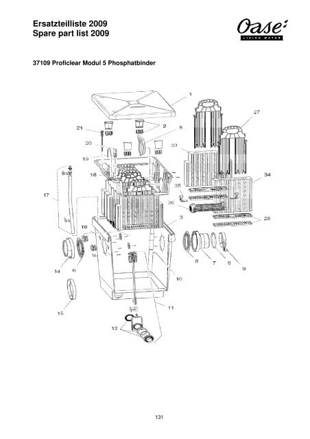 Ersatzteilliste 2009 Spare part list 2009 - Oase