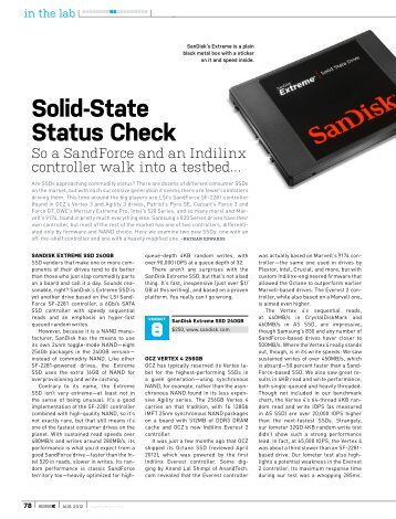 Solid-State Status Check - OCZ