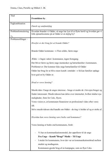 Problemformulering