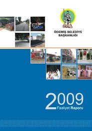 2009 YÄ±lÄ± Faaliyet Raporu - ÃdemiÅ Belediyesi