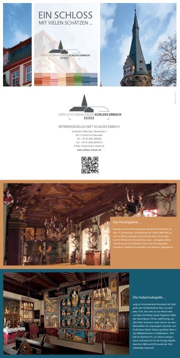 Faltblatt Gräfliche Sammlungen Schloss Erbach (PDF) - Odenwald