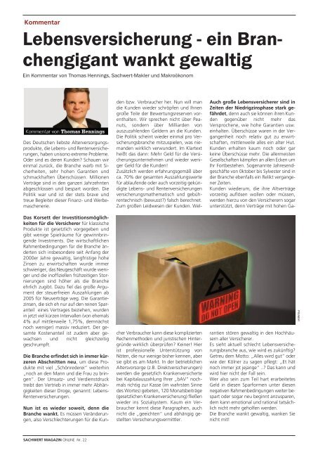 Sachwert Magazin Nr 22