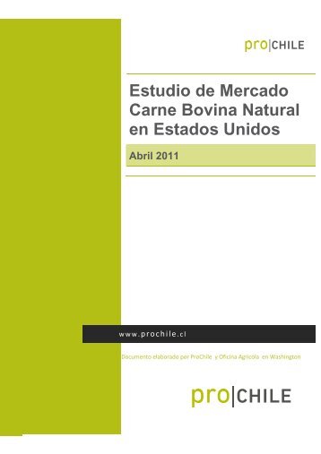 Estudio de Mercado Carne Bovina Natural en Estados ... - ProChile