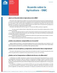 Acuerdo sobre la Agricultura - OMC - Odepa