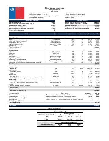 Ficha de maÃ­z para choclo RegiÃ³n del Maule 2013.pdf - Odepa