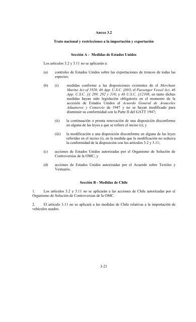 Â«Tratado de Libre Comercio Chile - Estados UnidosÂ» - Odepa