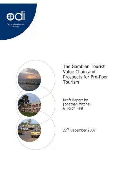 The Gambian Tourist Value Chain and Prospects for Pro-Poor Tourism