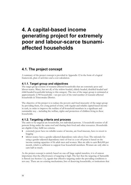 Feasibility study on a capital-based income generation scheme for ...