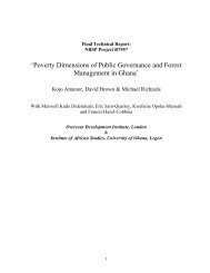 Poverty Dimensions of Public Governance and Forest Management ...