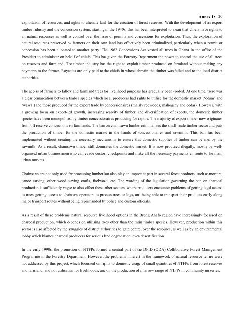 Poverty Dimensions of Public Governance and Forest Management ...