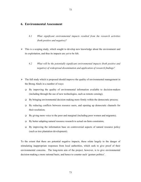 Poverty Dimensions of Public Governance and Forest Management ...