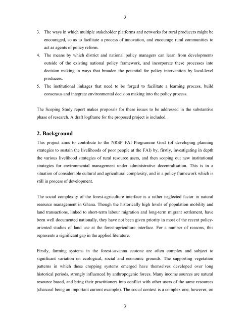 Poverty Dimensions of Public Governance and Forest Management ...