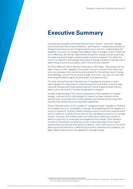 Managing change and cultivating opportunity (PDF 1.66 MB) - KPMG