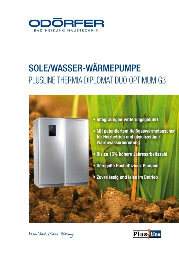 PlusLine WÃ¤rmepumpe Diplomat Optimum G3 Duo - OdÃ¶rfer