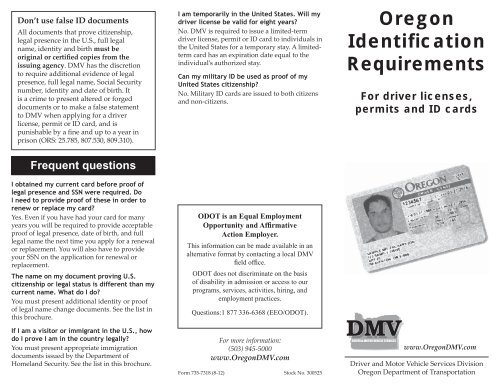 How Much Is A Id Card In Oregon
