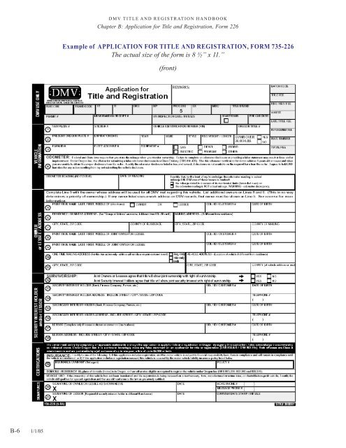 DMV Title and Registration Handbook - Oregon Department of ...