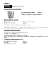 Preisliste NESCAFE Angelo XS (PDF) - ODTV-VERTRIEB.de