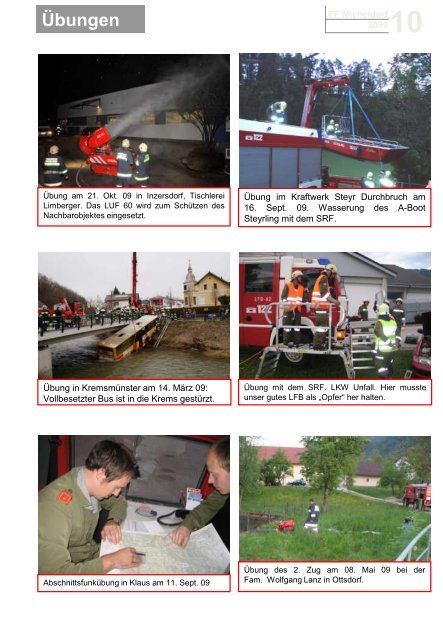 Jahresbericht 2009 - Freiwillige Feuerwehr Micheldorf in OÖ