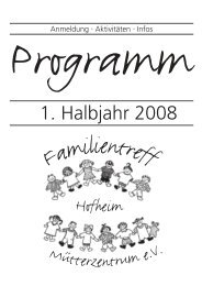 Familientreff Hofheim/Mütterzentrum eV