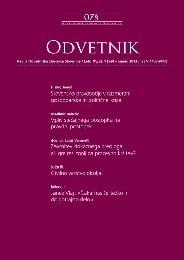 Å tevilka 59 - OdvetniÅ¡ka Zbornica Slovenije