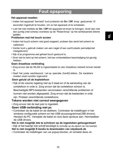 ODYS Genesis -Gebruikershandleiding - Nederlands-V1