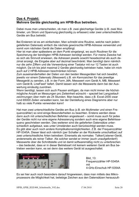 Die HPIB, GPIB, IEEE488, IEC-625 â Schnittstelle