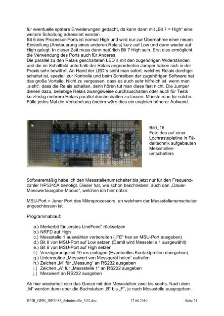 Die HPIB, GPIB, IEEE488, IEC-625 â Schnittstelle