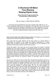 A Shortened 40-Meter Four-Element Sloping Dipole Array