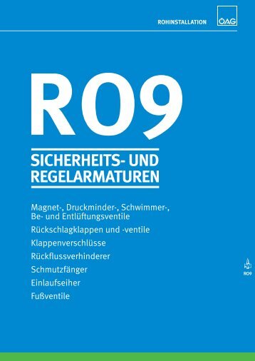 ro9 sicherheits- und regelarmaturen