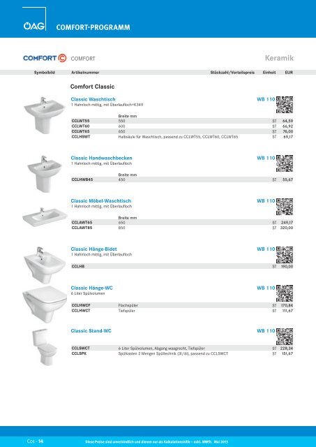 c01 comfort-programm