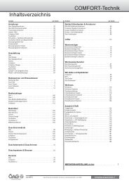 Comfort Technik Katalog (PDF mit ca. 60 MB)