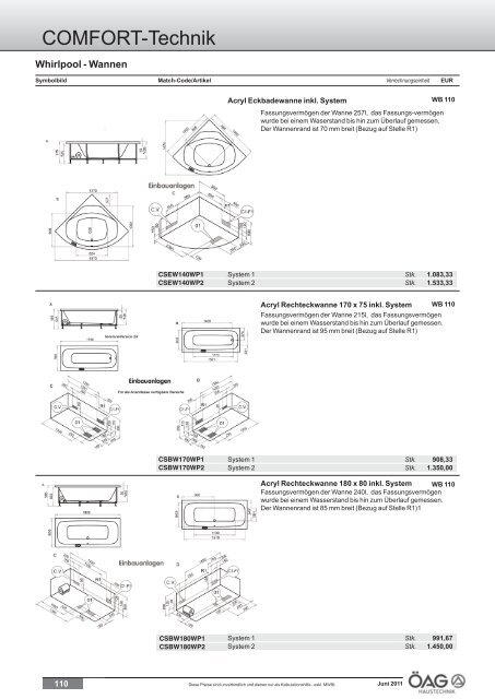 Comfort Technik Katalog (PDF mit ca. 60 MB)