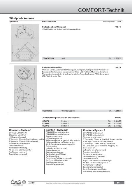 Comfort Technik Katalog (PDF mit ca. 60 MB)