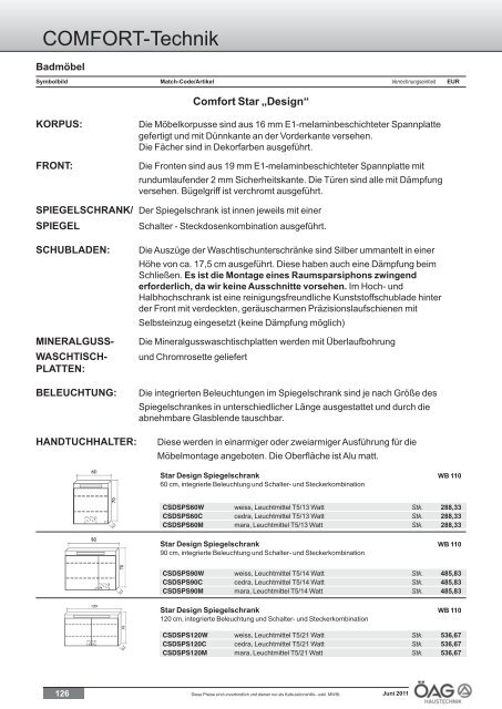 Comfort Technik Katalog (PDF mit ca. 60 MB)