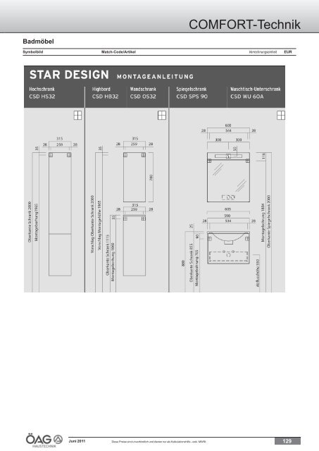 Comfort Technik Katalog (PDF mit ca. 60 MB)