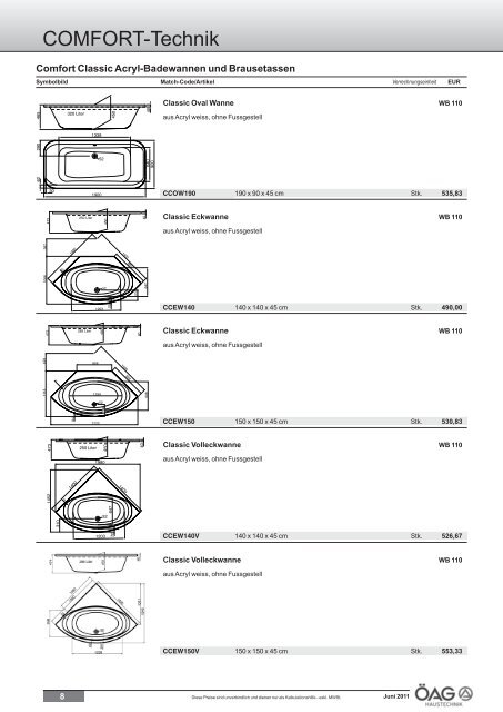 Comfort Technik Katalog (PDF mit ca. 60 MB)