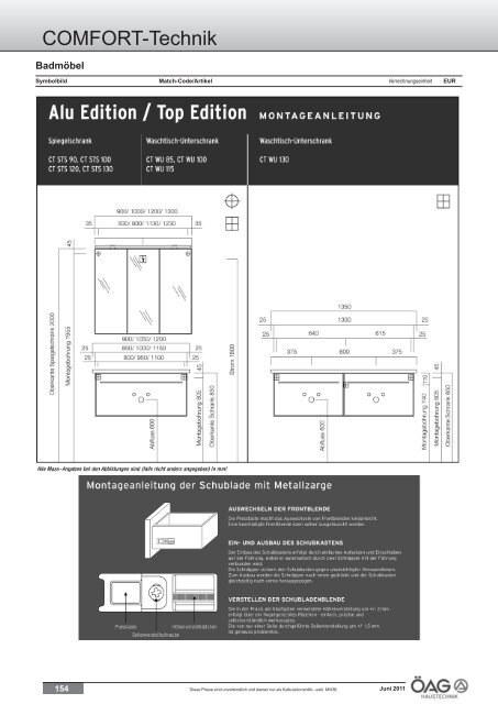 Comfort Technik Katalog (PDF mit ca. 60 MB)