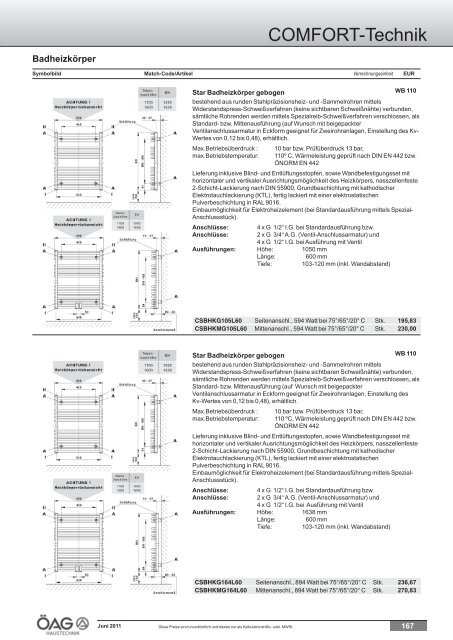 Comfort Technik Katalog (PDF mit ca. 60 MB)