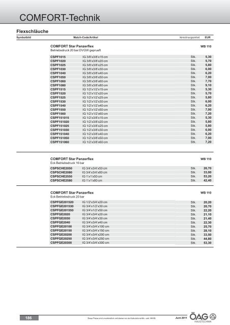 Comfort Technik Katalog (PDF mit ca. 60 MB)