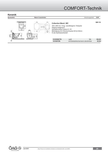 Comfort Technik Katalog (PDF mit ca. 60 MB)