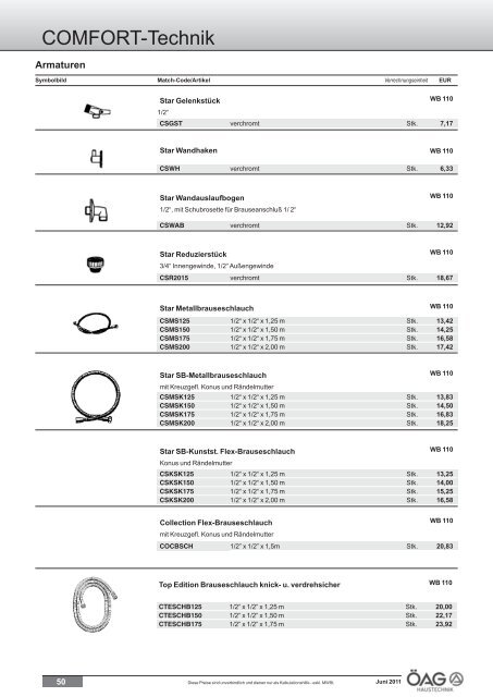 Comfort Technik Katalog (PDF mit ca. 60 MB)