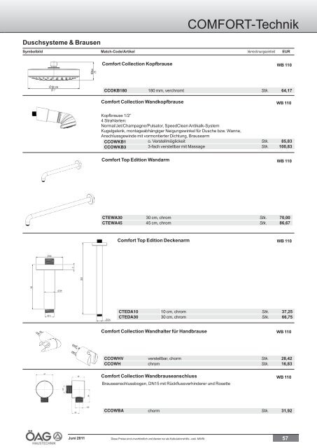 Comfort Technik Katalog (PDF mit ca. 60 MB)