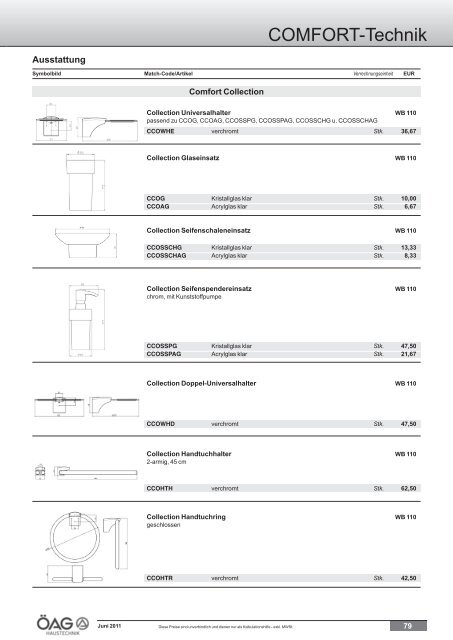 Comfort Technik Katalog (PDF mit ca. 60 MB)