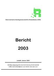 Jahresbericht 2003 - Ãsterreichische Arbeitsgemeinschaft fÃ¼r ...