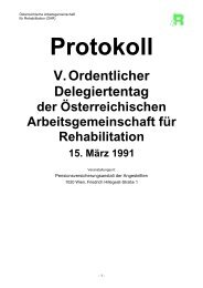 wir danken - Ãsterreichische Arbeitsgemeinschaft fÃ¼r Rehabilitation