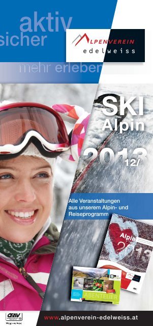 aktueller Skialpinfolder 2012/13 - Ãsterreichischer Alpenverein Wien