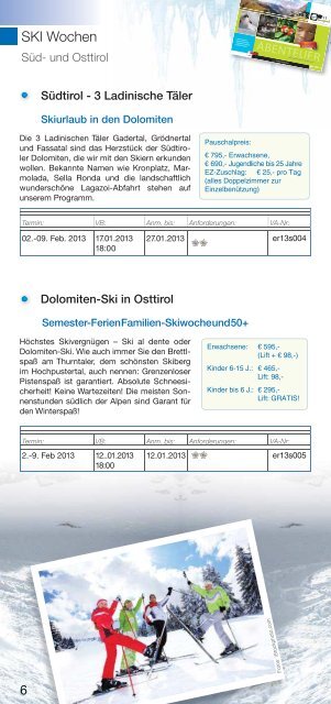 aktueller Skialpinfolder 2012/13 - Ãsterreichischer Alpenverein Wien