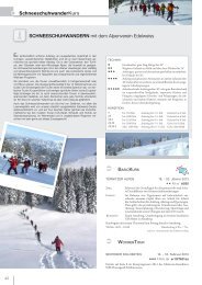 Schneeschuhwandern Kurse & Touren - Alpenverein Edelweiss
