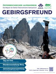 GEBIRGSFREUND - Ãsterreichischer Alpenverein Wien