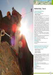 Klettersteig: Kurse & Touren - Ãsterreichischer Alpenverein Wien